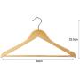 5 Pcs Non-Slip Trouser Bar Wooden Clothes Hangers Suit Jeans Pants Coat Shirts Hangers Clothes Hangers Clothes Storage Random Color