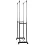 IOOkME-H Double Rail Clothes Rack Adjustable Height Rolling Garment Rack Stainless Steel 2 Shelf Pole Clothes Hanger Freestanding Organizer IOOkME-H Double Rail Clothes Rack Adjustable Height Rolling Garment Rack Stainless Steel 2 Shelf Pole Clothes Hanger Freestanding Organizer