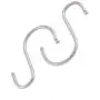 uxcell Stainless Steel S Shaped Pot Pan Clothes Storage Hanger Hook 30 Pcs Silver Tone