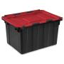 Sterilite 12 Gallon Hinged Lid Industrial Tote (12 Pack)