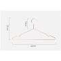 KOOBAY Top 17" Rose Copper Gold Shiny Steel Wire Clothes Hanger Non Slip Shoulders for Shirts ,Coat ,Slacks Storage & Display (60)