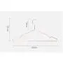 KOOBAY Top 17&quot Rose Copper Gold Shiny Steel Wire Clothes Hanger Non Slip Shoulders for Shirts ,Coat ,Slacks Storage & Display (60)