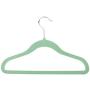 Honey-Can-Do HNG-04166 Kids Velvet Touch Garment Hangers with Hanging Notches, Green, 10-Pack Honey-Can-Do HNG-04166 Kids Velvet Touch Garment Hangers with Hanging Notches, Green, 10-Pack