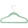 Honey-Can-Do HNG-04166 Kids Velvet Touch Garment Hangers with Hanging Notches, Green, 10-Pack