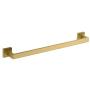 Marmolux Acc Towel Bar for Bathroom Stainless Steel Kitchen Single Towel Rack Bathroom Hardware Accessories Towel Holder Wall Mount Rustproof Towel Hanger Modern Square 24-Inch Towel Rod Brushed Gold