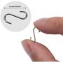 Senkary 200 Pieces 0.55 Inch Length Mini S Hooks Small S Hooks Metal S-Shaped Hangers for Crafts, Jewelry and Hanging (Silver)