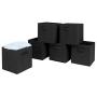 Maogear 6pcs Non-Woven Fabrics Storage Boxes Black