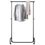 YMJ Iron Coat Rack Black Floor Hanger Simple Bedroom Mobile Clothes Rack Modern Minimalist Single Pole Floor Hanger Coat Racks