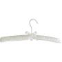 Evelots Anti Slip-Hangers-Satin-Padded-Heavy Duty-Coats-Jackets-Ivory-Set/10