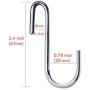 20 Pack S Shaped Hooks, Amoet Heavy Duty S Hooks Hanging Hangers Hooks for Kitchen, Bathroom, Bedroom, Garden and Office (10pcs Black+ 10pcs Silver)