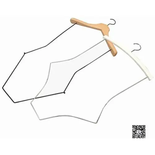 Koobay 10PACKS Wooden White Bikini Swimwear Display Body Shape Clothes Hangers Koobay 10PACKS Wooden White Bikini Swimwear Display Body Shape Clothes Hangers