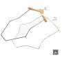 Koobay 10PACKS Wooden White Bikini Swimwear Display Body Shape Clothes Hangers