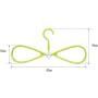 EvaroFly Multipurpose Drying Quickly Folding Hanger, Plastic No Trace Rotatable Clothes Hanger, Wet and Dry Dual Use -Yellow 10 Pcs