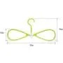 EvaroFly Multipurpose Drying Quickly Folding Hanger, Plastic No Trace Rotatable Clothes Hanger, Wet and Dry Dual Use -Yellow 10 Pcs