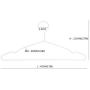 Cocomaya 17 Inch Heavy Duty White Color Metal Clothes Hanger, Coat Hanger, Suit Hanger, Dress Hanger with Big Notches Pack of 10
