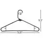 Neaties American Made Black Plastic Hangers with Bar Hooks, Plastic Clothes Hangers Ideal for Everyday Use, Clothing Standard Hangers, 60pk Neaties American Made Black Plastic Hangers with Bar Hooks, Plastic Clothes Hangers Ideal for Everyday Use, Clothing Standard Hangers, 60pk