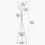 Homebi Coat Rack Hat Stand Free Standing Display Hall Tree Metal Hat Hanger Garment Storage Holder with 9 Hooks for Clothes Hats and Scarves in Black,17.72" Wx17.72 Dx70.87 H Homebi Coat Rack Hat Stand Free Standing Display Hall Tree Metal Hat Hanger Garment Storage Holder with 9 Hooks for Clothes Hats and Scarves in Black,17.72" Wx17.72 Dx70.87 H