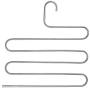 Cypress Shop Pants Hangers 5 Layer Trouser Hanger Space Saving Cloth Cabinet Storage S Shape Hanging Clothing Soft Non Slip Surface Hanging Home Furniture Set of 5