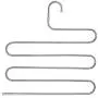 Cypress Shop Pants Hangers 5 Layer Trouser Hanger Space Saving Cloth Cabinet Storage S Shape Hanging Clothing Soft Non Slip Surface Hanging Home Furniture Set of 5
