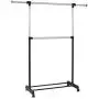 JF World 2 Rod Garment Rack Adjustable Clothes Hanger JF World 2 Rod Garment Rack Adjustable Clothes Hanger