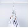 5PC Multi Holes Wardrobe Organizer Home Rotatable Hook Closet Storage Rack S Shape Space Save Iron Clothes Hanger Decoration Laundry Practical