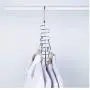 5PC Multi Holes Wardrobe Organizer Home Rotatable Hook Closet Storage Rack S Shape Space Save Iron Clothes Hanger Decoration Laundry Practical