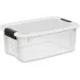 STERILITE 18 Quart Ultra Latch Storage Boxes with White Lid & Clear Base,18 Pack STERILITE 18 Quart Ultra Latch Storage Boxes with White Lid & Clear Base,18 Pack