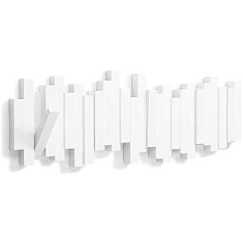 Clothes Hook - Wall Hanger Hook Wall Coat Rack Door Key Decoration Hook (Color : White)
