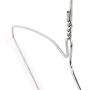 HANGERWORLD 50 Silver 16inch Metal Wire 13 Gauge Clothes Coat Garment Pants Bar Hangers