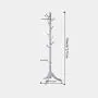 Vlush Free Standing Rack, 8 Hooks Wooden Hanger Holder Enterway Hall Tree with Solid Rubber Wood Base for Coat, Hat, Clothes, Scarves, Handbags, Umbrella-White Vlush Free Standing Rack, 8 Hooks Wooden Hanger Holder Enterway Hall Tree with Solid Rubber Wood Base for Coat, Hat, Clothes, Scarves, Handbags, Umbrella-White