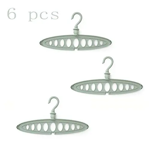 HJYPYJ Magic Hanger,9 Holes PP Folding Hanger,Space-Saving Organizer Hangers,5Kg Load Layered Storage/Green / 6 pcs HJYPYJ Magic Hanger,9 Holes PP Folding Hanger,Space-Saving Organizer Hangers,5Kg Load Layered Storage/Green / 6 pcs