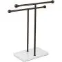 AmazonBasics Double-T Hand Towel Holder and Accessories Jewelry Stand, Bronze/White AmazonBasics Double-T Hand Towel Holder and Accessories Jewelry Stand, Bronze/White
