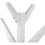 EBTOOLS Standing Coat Rack, Clothes Scarfs Hanging Stand, Pine Rack Disassembled Hanger for Home Use (White)