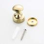 LIOOBO Brass Wall Hook Decorative Robe Coat Hook Bathroom Towel Hanger Closet Clothes Hat Hanging Rack for Kitchen Home (Golden)