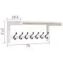 Coat Rack Coat Rack Wall Hanging Wall Hanger Porch Entry Clothes Hook Living Room Solid Wood Multi-Purpose Rack White (Size : 7529.527.3cm)