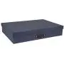 Bigso Sverker Canvas Fiberboard Legal/Art Storage Box, 3.3 x 17.1 x 12.2 in, Blue Bigso Sverker Canvas Fiberboard Legal/Art Storage Box, 3.3 x 17.1 x 12.2 in, Blue