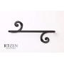 Decorative Wrought Iron Hand Towel Holder | Swirl Towel Bar Rack for Kitchen, Bathroom etc. | Wall Mount Dish Towel Rod Hanger | Handmade by RTZEN-Décor | Easy Installation