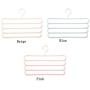 Maimuxi Pants Hangers - 3 Pack Scarf Hangers S-Type Clothes Pant Hangers Multi-Purpose Pants Hanger Space Saving Closet Organizer for Scarfs Jeans Clothes Trousers Towels