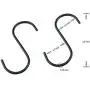 12 Pack 3.5 inch Heavy Duty (30lb MAX) S Shaped Hooks Hanging Hangers Hooks Black Hanging Hook Anti-Rust Hanging Hook for Hanging Pans Pots Bags Towels 12 Pack 3.5 inch Heavy Duty (30lb MAX) S Shaped Hooks Hanging Hangers Hooks Black Hanging Hook Anti-Rust Hanging Hook for Hanging Pans Pots Bags Towels