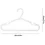 LOCGFF 10 Pack Space Saving ABS Children Hangers, Children Can Organize Their Own Clothes, Can Be Hung from The Balcony Wardrobe Coat Rack, White LOCGFF 10 Pack Space Saving ABS Children Hangers, Children Can Organize Their Own Clothes, Can Be Hung from The Balcony Wardrobe Coat Rack, White