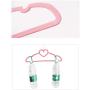 FuLov Non Slip Hangers, Pack of 10, Standard Clothing Adult Velvet Heart-Shaped, Notches 360 Degree Swivel Hook with Accessory Bar, for Heavy Coats, Jackets, Office Suits,Undergarments,Pink