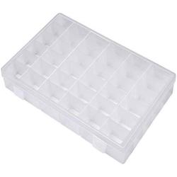 yaenoei Plastic Organizer Container Boxes 36 Compartments Jewelry Storage Boxes with Adjustable Dividers