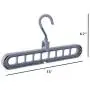 JHHSYU Space Saving Hangers (Pack of 10) Durable Plastic Magic Hangers Organizer, Wrinkle-Free Clothes, 3 Times More Space Saving in Closet - Grey JHHSYU Space Saving Hangers (Pack of 10) Durable Plastic Magic Hangers Organizer, Wrinkle-Free Clothes, 3 Times More Space Saving in Closet - Grey