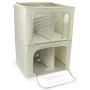 Sorbus Storage Bins with Divided Interior, Foldable Stackable Container Organizer Set with Large Window & Carry Handles, Bedroom Closet Organization for Bedding, Linen, Clothes (Two Section - Beige) Sorbus Storage Bins with Divided Interior, Foldable Stackable Container Organizer Set with Large Window & Carry Handles, Bedroom Closet Organization for Bedding, Linen, Clothes (Two Section - Beige)