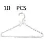 JTKDL 10 Packs White Faux Pearl Bow Clothes Hangers Hook for Adult Bowknot Traceless Holder JTKDL 10 Packs White Faux Pearl Bow Clothes Hangers Hook for Adult Bowknot Traceless Holder