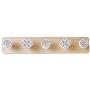 TANGON Wall Hooks Towel Clothes Hanger Holder Storage Shelf Basket for Home Kitchen Bathroom Door (L)