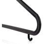 HANGERWORLD 10 Black 14inch Plastic All Purpose Coat Clothes Garment Pants Skirt Bar Hangers with Loop Hooks