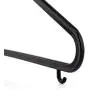 HANGERWORLD 20 Black 14inch Plastic All Purpose Coat Clothes Garment Pants Skirt Bar Hangers with Loop Hooks