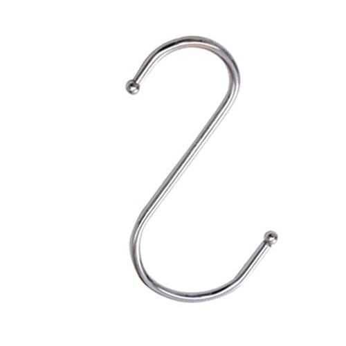 Giantstar 24 Pack Stainless S Hooks Kitchen Pot Pan Hanger Clothes Storage Rack Size:Large (24pcs/L)