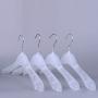 Yardwe 12pcs Anti-Skid Garment Clothes Hangers Non-Slip Hanger Drying Laundry Hooks Closet Space Saving oraganizer Racks (Semitransparent)